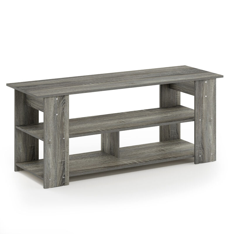 Furinno Furinno 15118 JAYA TV Stand Up To 50-Inch, French Oak Grey/Black