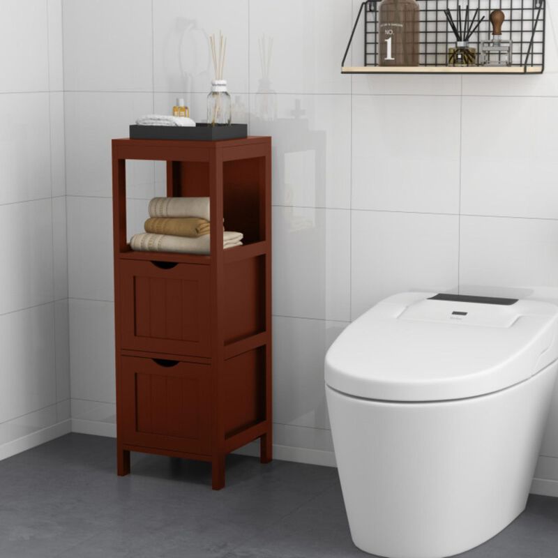 Hivvago Freestanding Storage Cabinet with 2 Removable Drawers for Bathroom