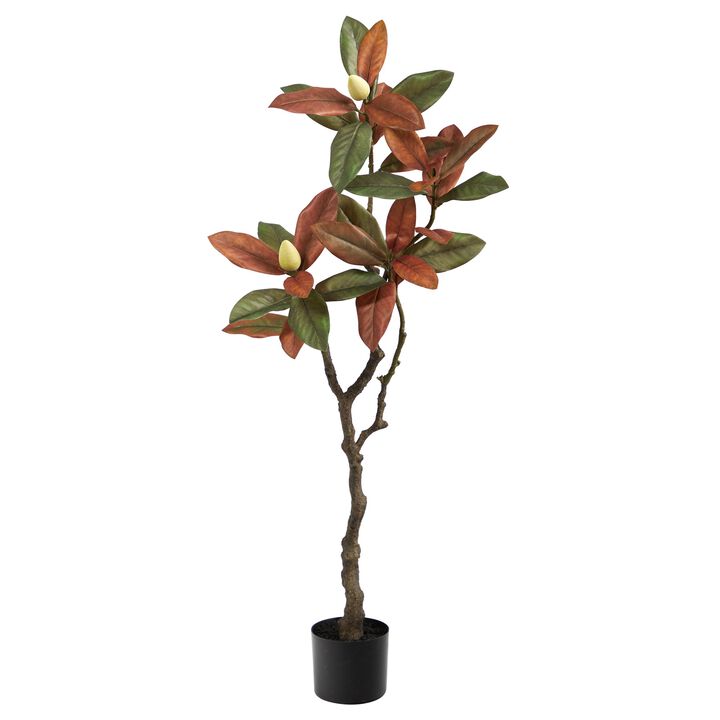 Hivvago 4 Feet Fall Magnolia Artificial Tree