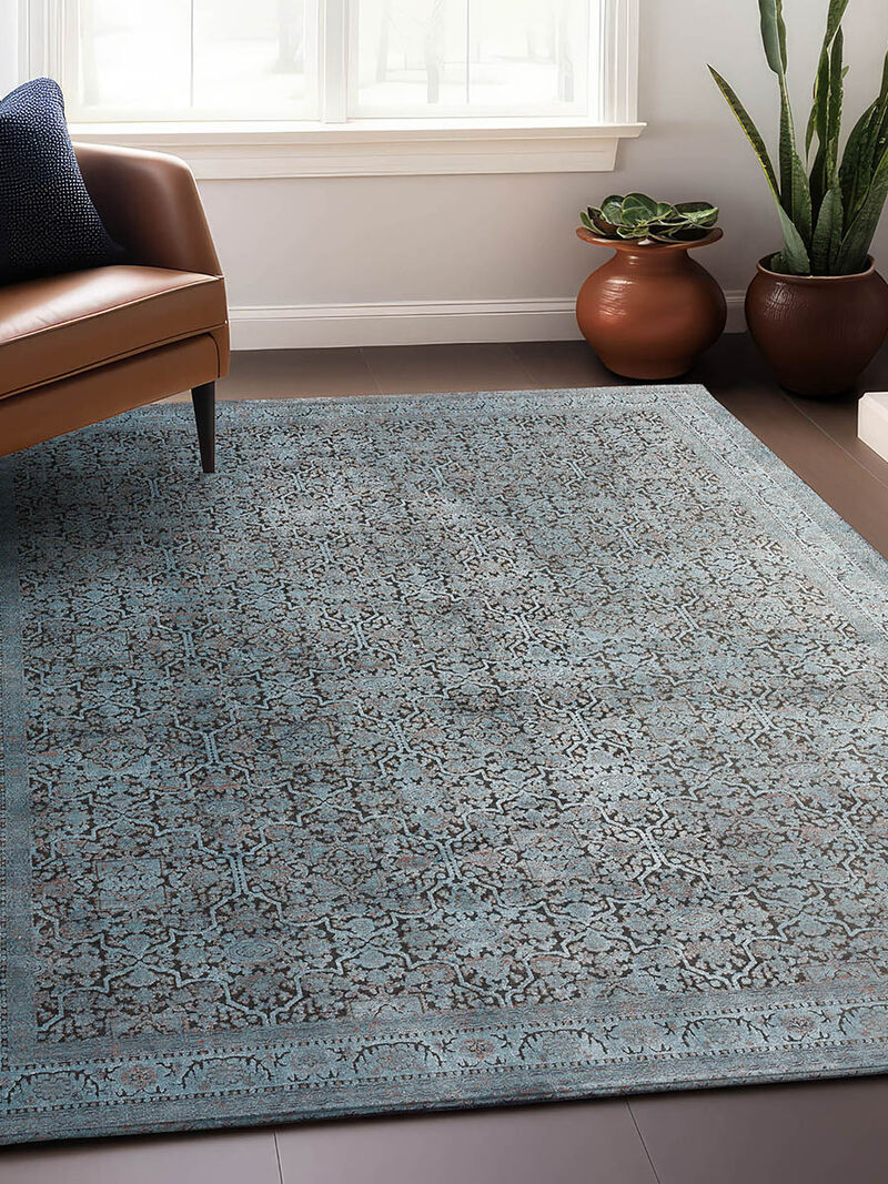 Vizcia VZ2 Blue 3' x 5'1" Rug