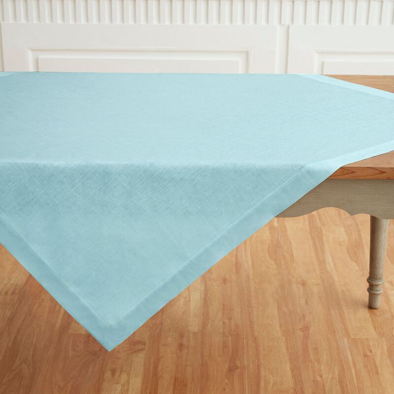 Solino Home 100% Pure Linen Table Throw 52 x 52 Inch | Fete