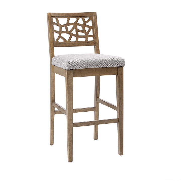 Gracie Mills Jayne Contemporary Oak Veneer Barstool