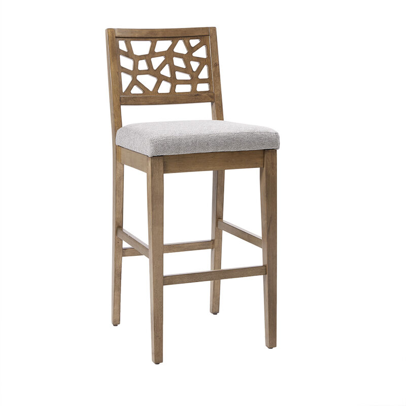 Gracie Mills Jayne Contemporary Oak Veneer Barstool