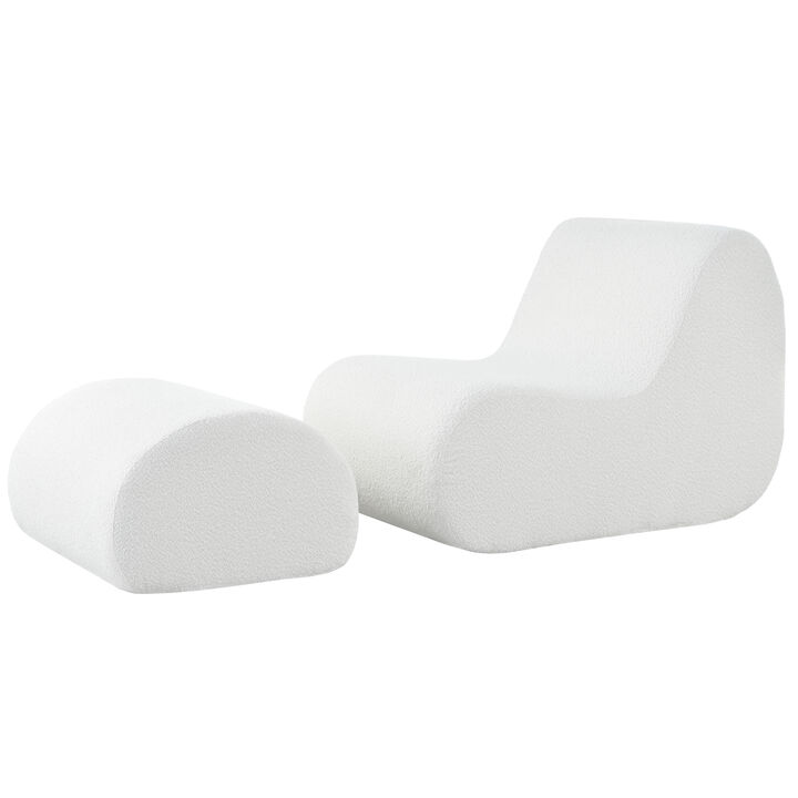 Merax Accent Chair with Ottoman
