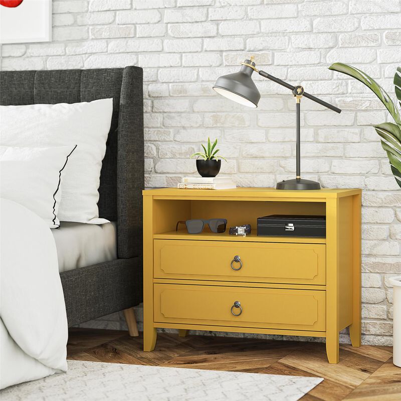 Novogratz Her Majesty 2 Drawer Nightstand