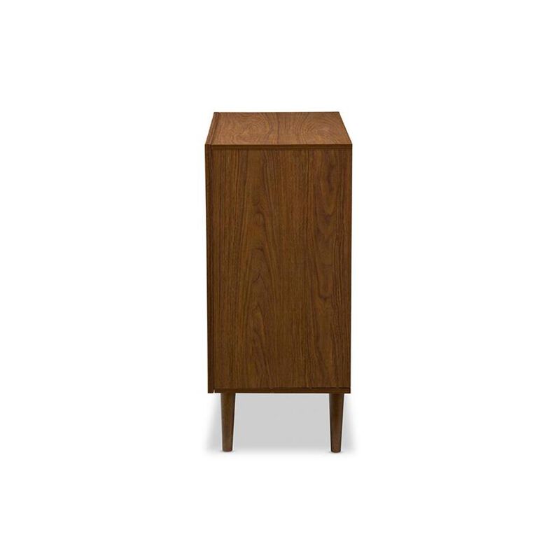 Baxton Studio Scandinavian Style White and Walnut Wood 3-drawer Chest