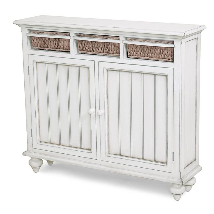 Sea Winds Coastal Furniture Monaco Entry Cabinets with Baskets