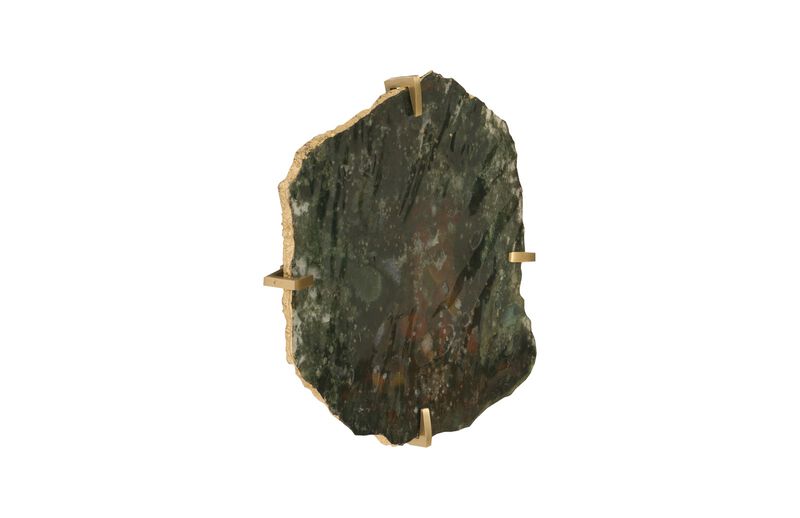 Gem Wall Tile in Brass Setting