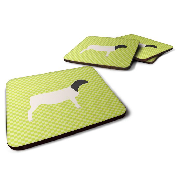 Caroline's Treasures Dorper Sheep Green Decorative coasters, 3.5, Multicolor