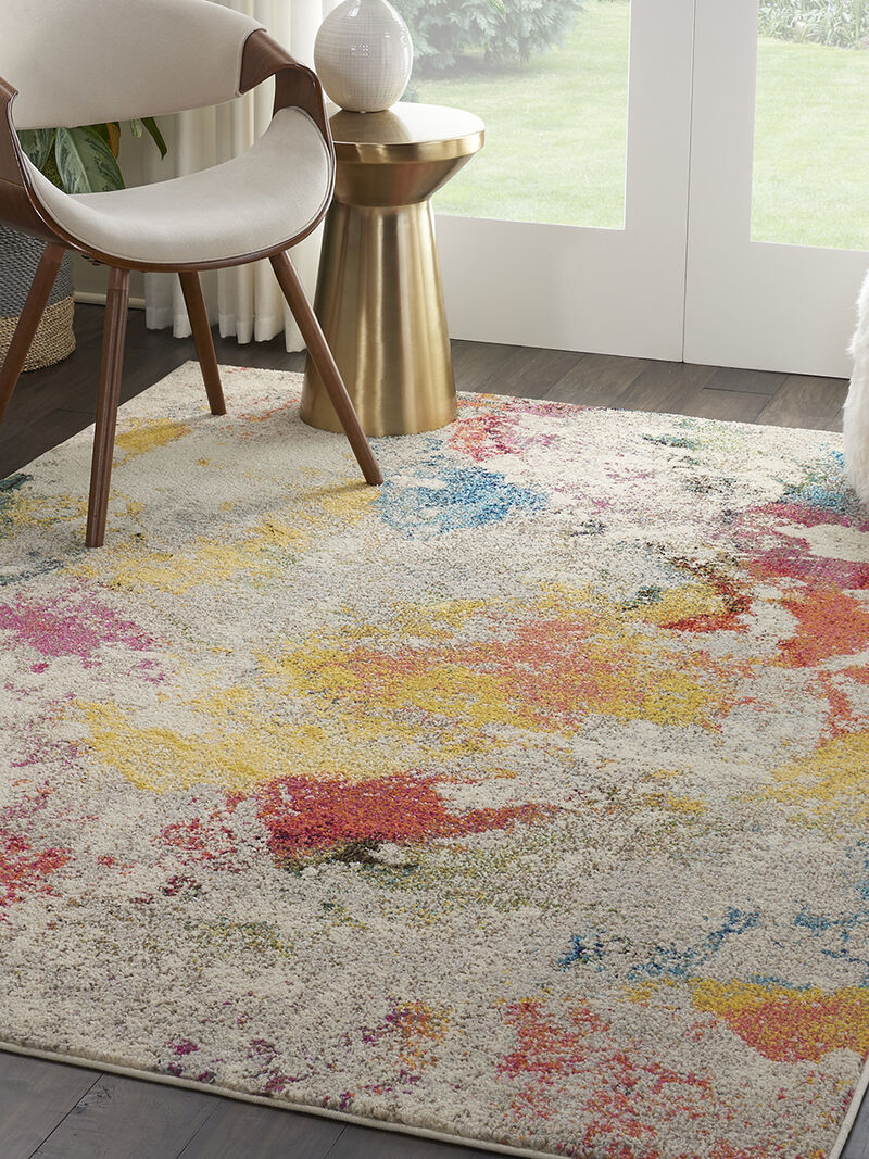 Celestial CES12 Ivory/Multicolor 3'11" x 5'11" Rug