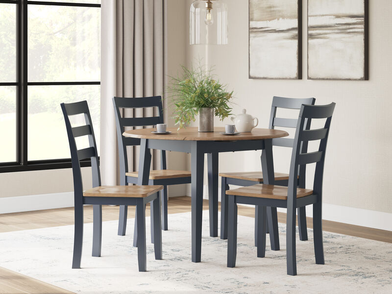 Gesthaven Blue Drop Leaf Dining Table