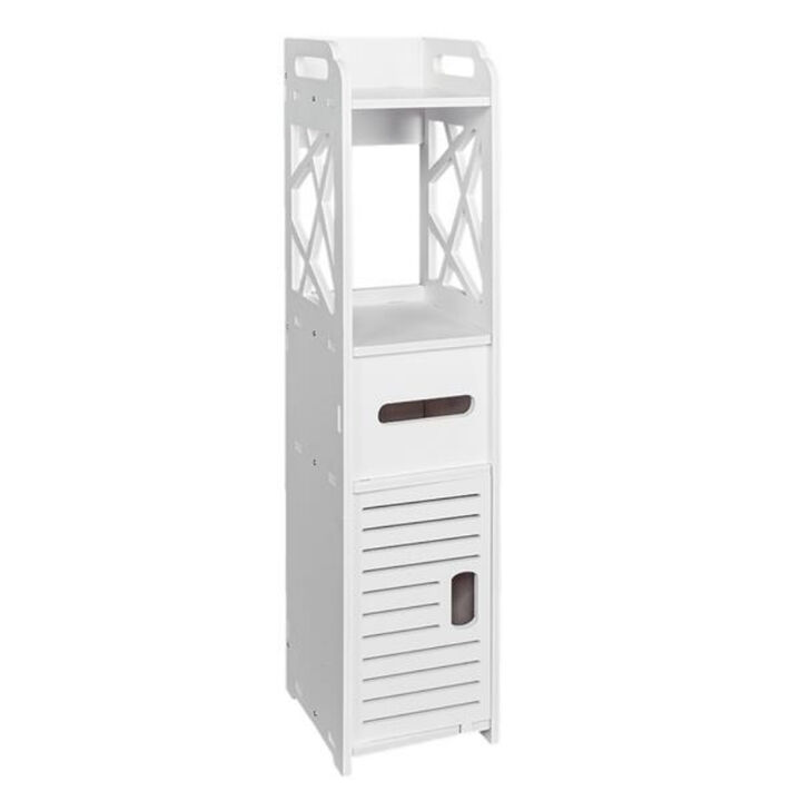 Bathroom Storage Shelf with Waterproof Drawers and Anti-Decay Material