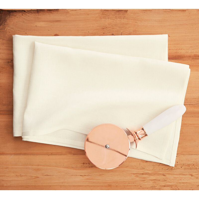 Solino Home 100% Pure Linen Kitchen Towels Set of 2 - 17 x 26 Inch | Fete
