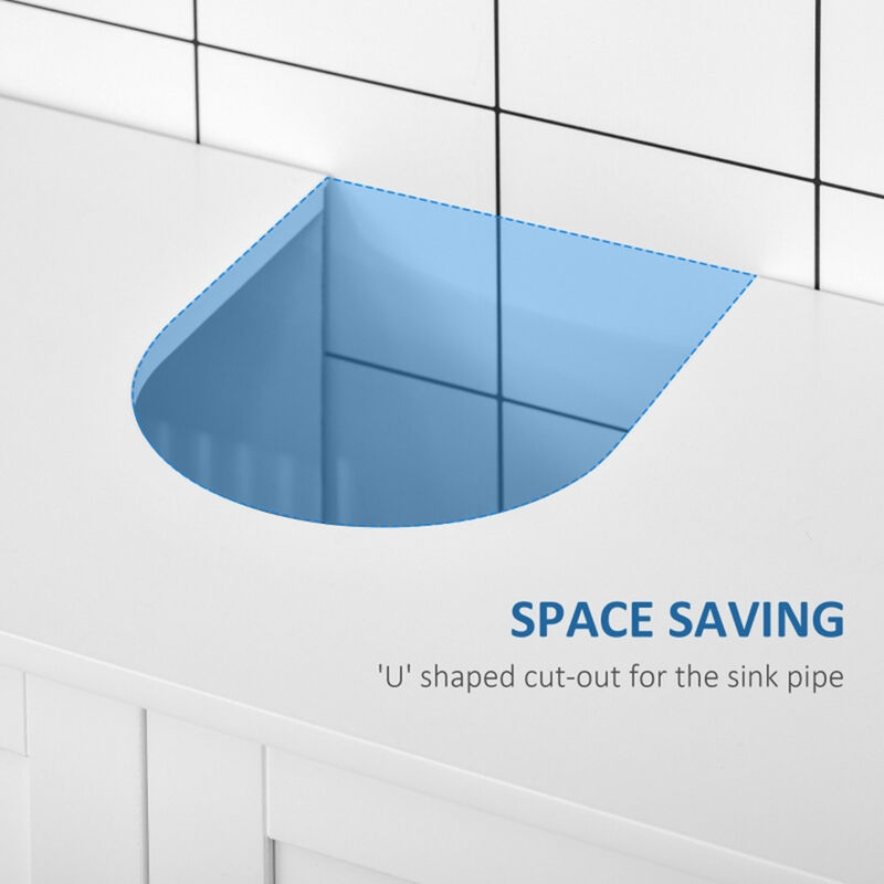 Space-Saving Bathroom Storage Cabinet with Adjustable Shelves