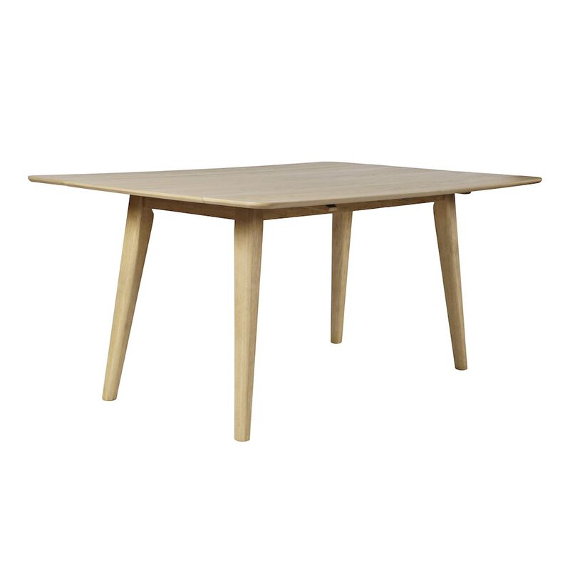 Jofran Bowie 66 Harvest Mid-Century Modern Drop-Leaf Dining Table