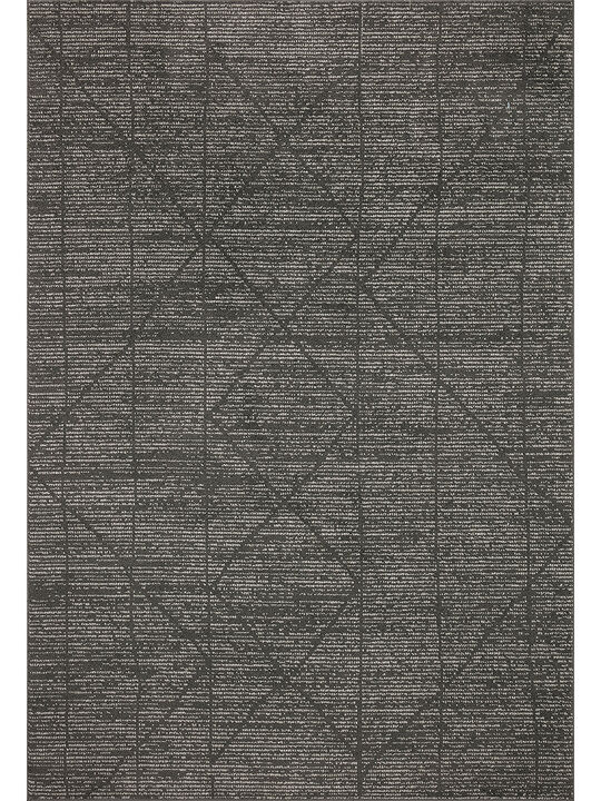 Kamala KAM06 Charcoal/Ivory 5'3" x 7'9" Rug