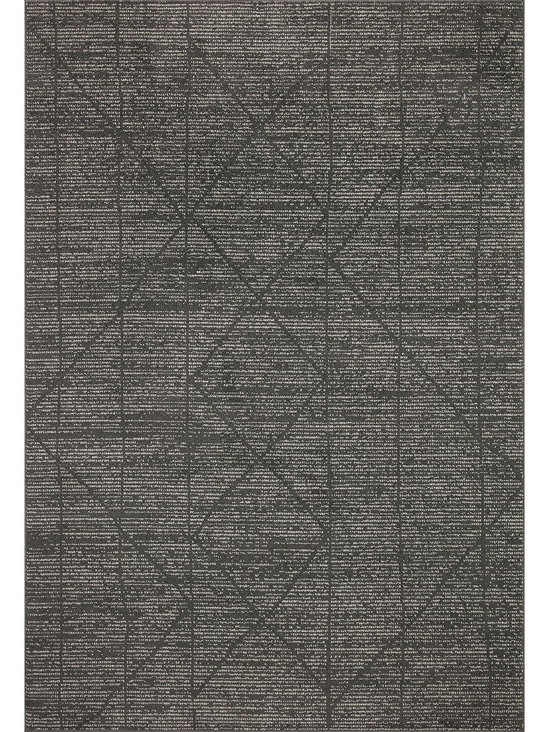 Kamala KAM06 Charcoal/Ivory 5'3" x 7'9" Rug
