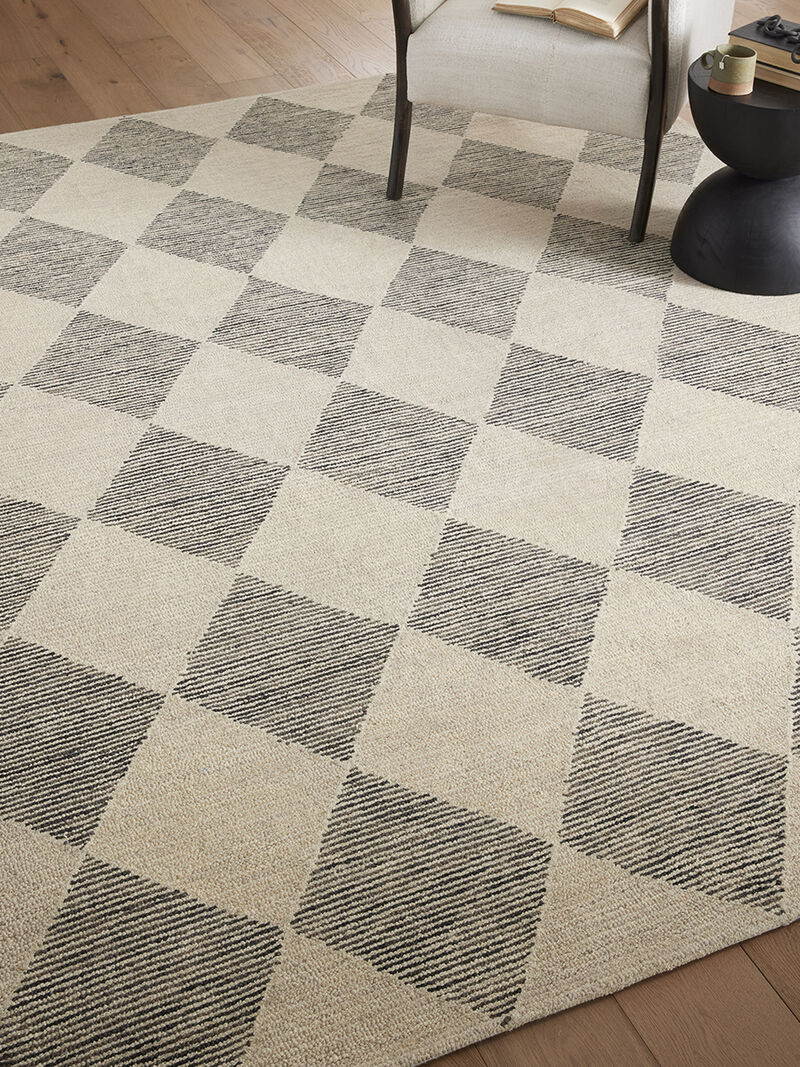 Francis FRA01 Beige/Charcoal 5' x 7'6" Rug