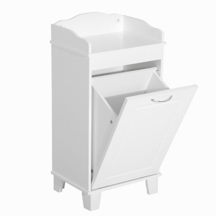 Free Standing Home Organizer Hamper, Bathroom Storage Cabinet