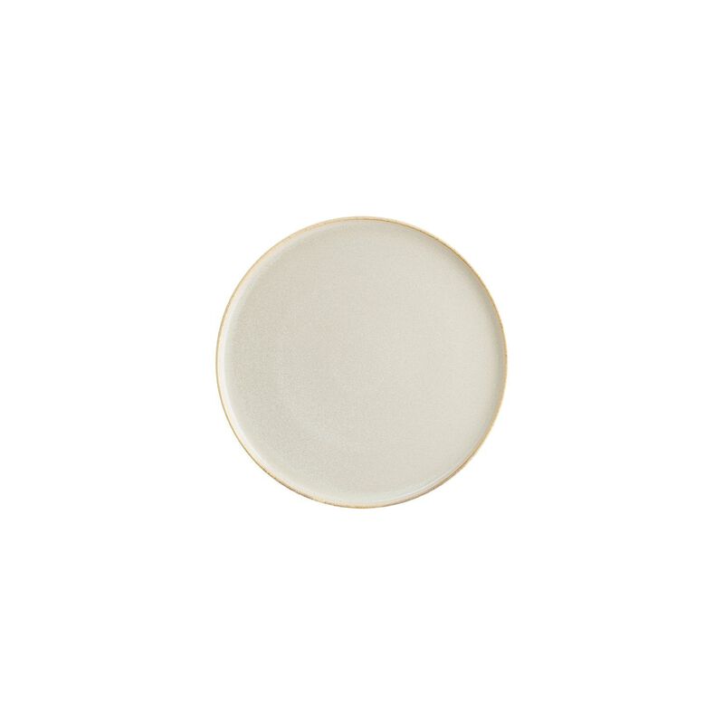 Sand dia.8.75" Round Beige Porcelain Plate (Set of 4)