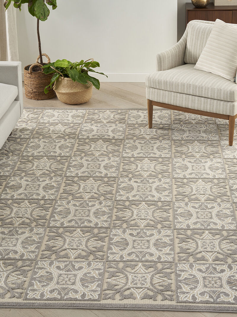 Aloha ALH34 Ivory/Gray 6' x 9' Rug