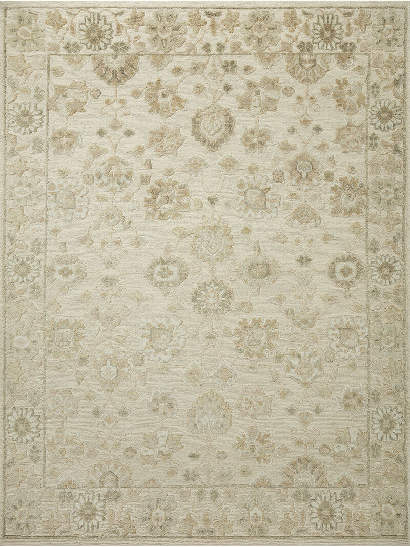 Ingrid ING-02 Natural / Sage 18" x 18" Sample Rug by Magnolia Home By Joanna Gaines