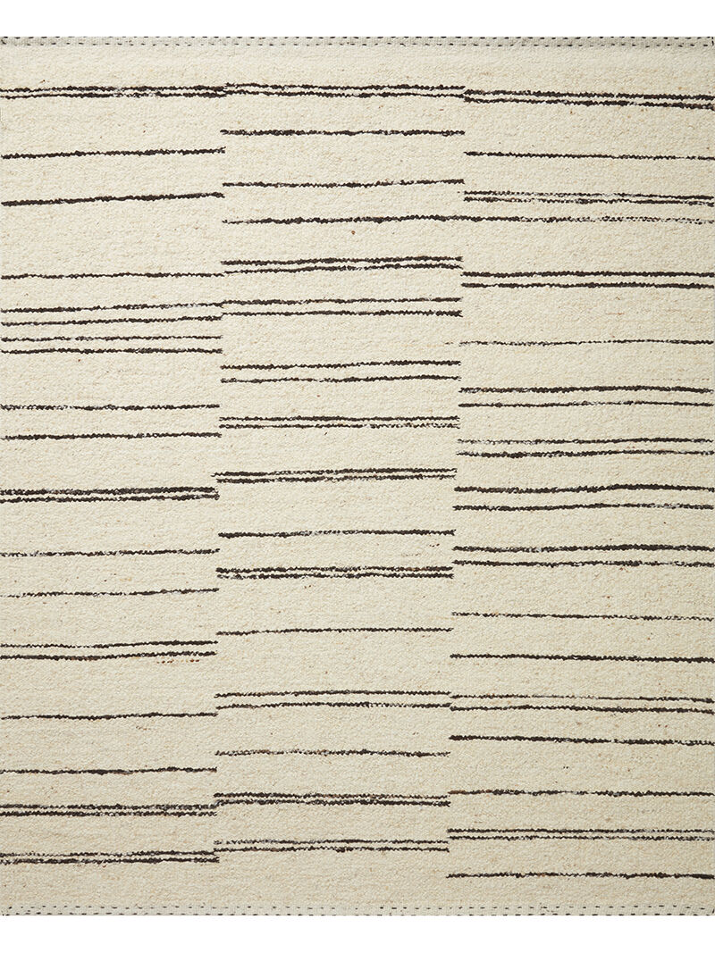 Roman ROM04 Natural/Charcoal 5'6" x 8'6" Rug