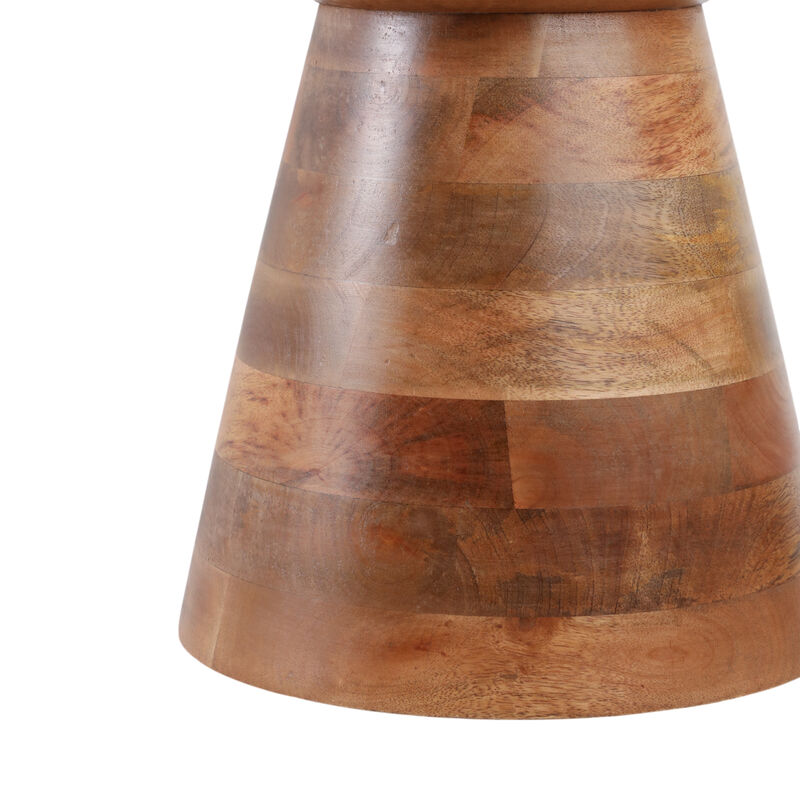 Hourglass Marble Top Accent Table