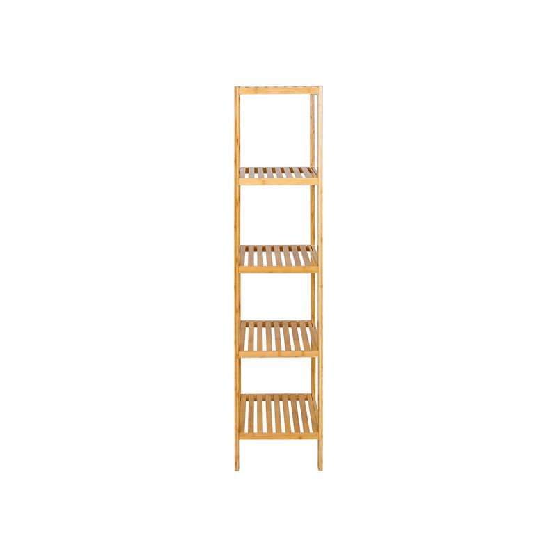 5-Tier Bamboo Bathroom Shelf, Standing Kitchen Rack