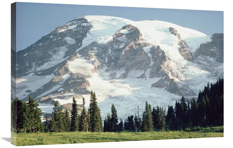 Mt Rainier, Cascade Mountains, Washington-Canvas Art-36x24