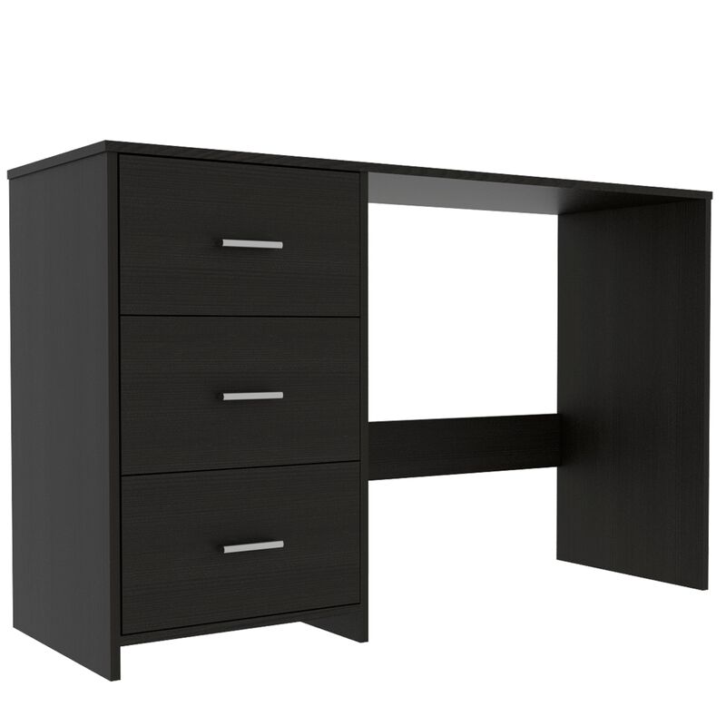 Classic 3 Drawers Writing Desk -Black