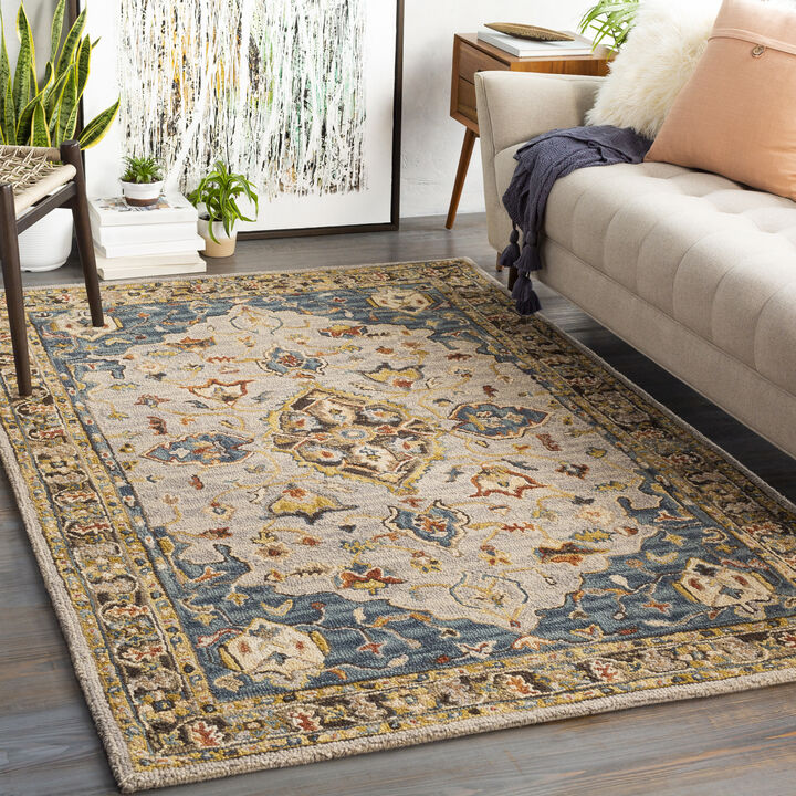 Artemis AES-2301 4' x 6' Blue Rug