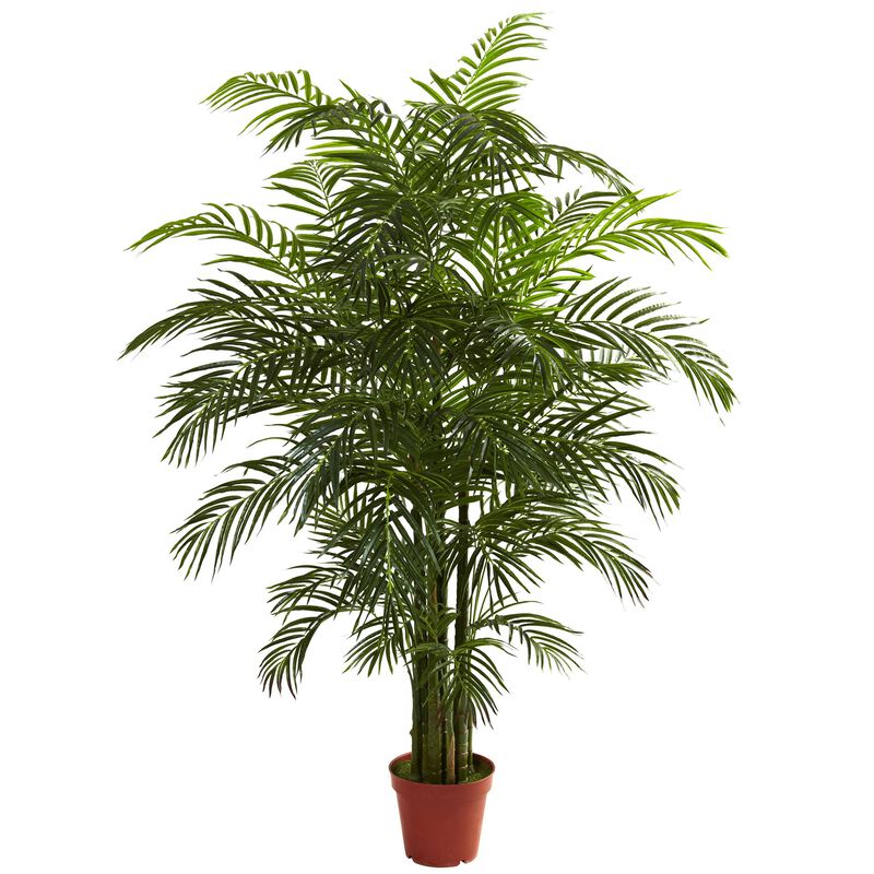 Hivvago 6.5 Feet Areca Palm UV Resistant (Indoor/Outdoor)