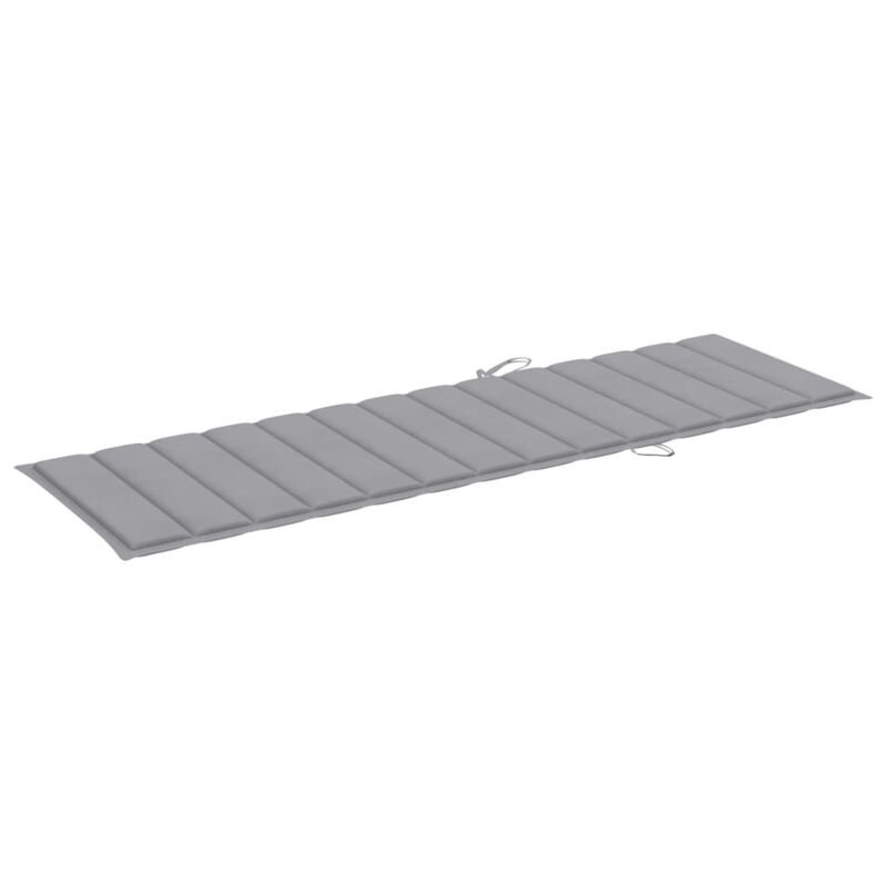 vidaXL Sun Lounger Cushion Gray 78.7"x23.6"x1.6" Fabric