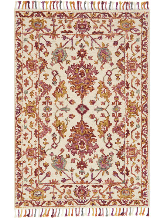 Zharah ZR06 Berry 3'6" x 5'6" Rug
