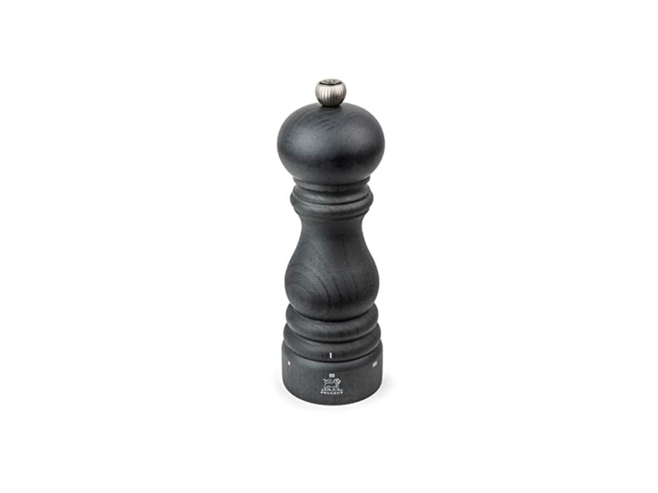 Paris u'Select Manual Pepper Mill - Adjustable Grinder - Beechwood, Graphite Finish