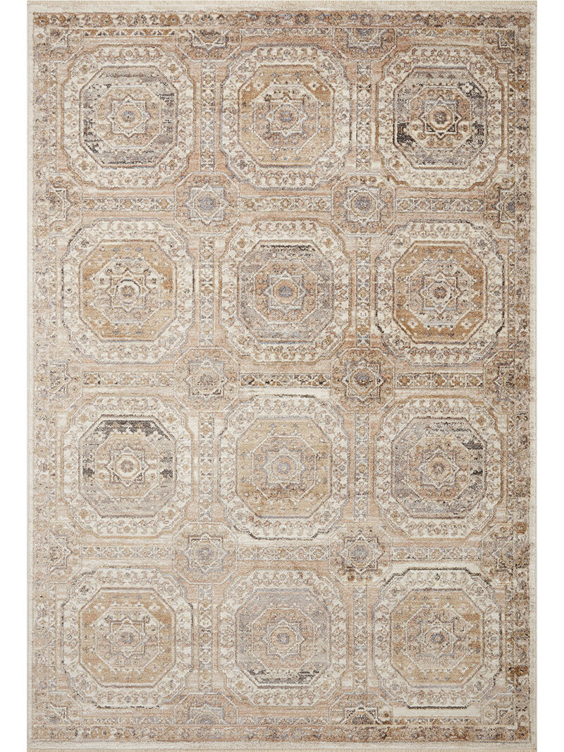 Sonnet SNN06 Apricot/Multi 3'7" x 5'7" Rug