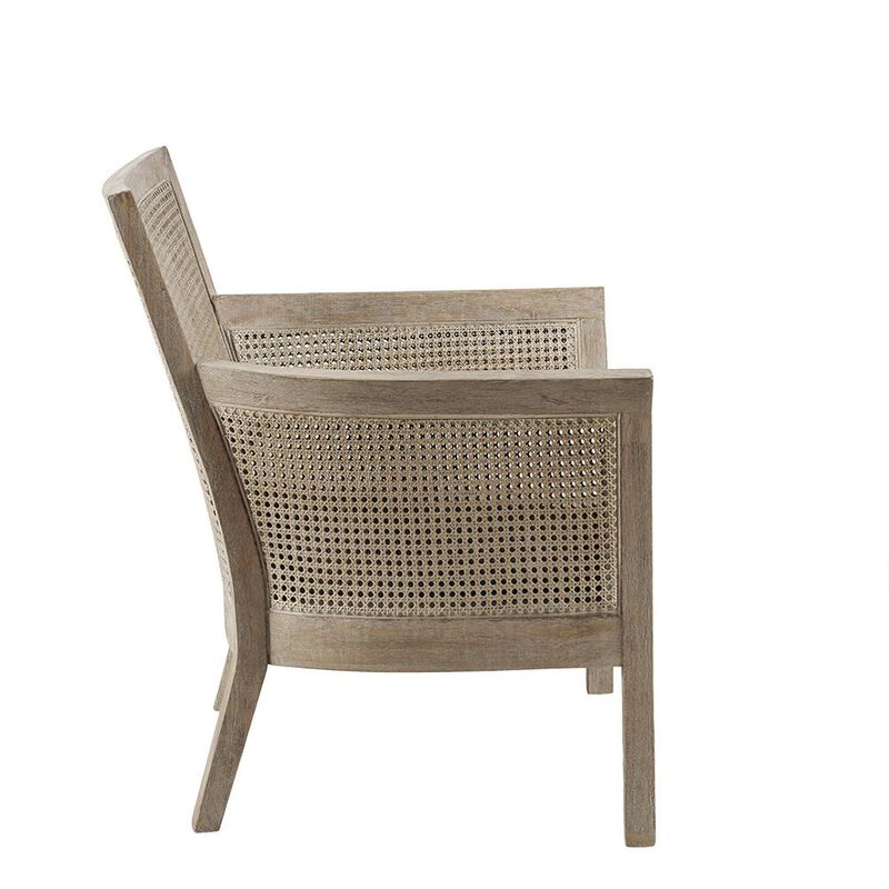 Belen Kox Rustic Cane Back Accent Chair, Belen Kox