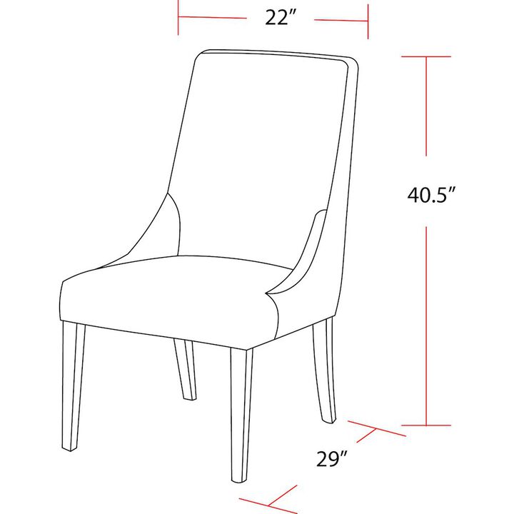 Parker House Furniture Parker House Sierra - Copley Slate Dining Chair (2/CTN Sold in pairs)