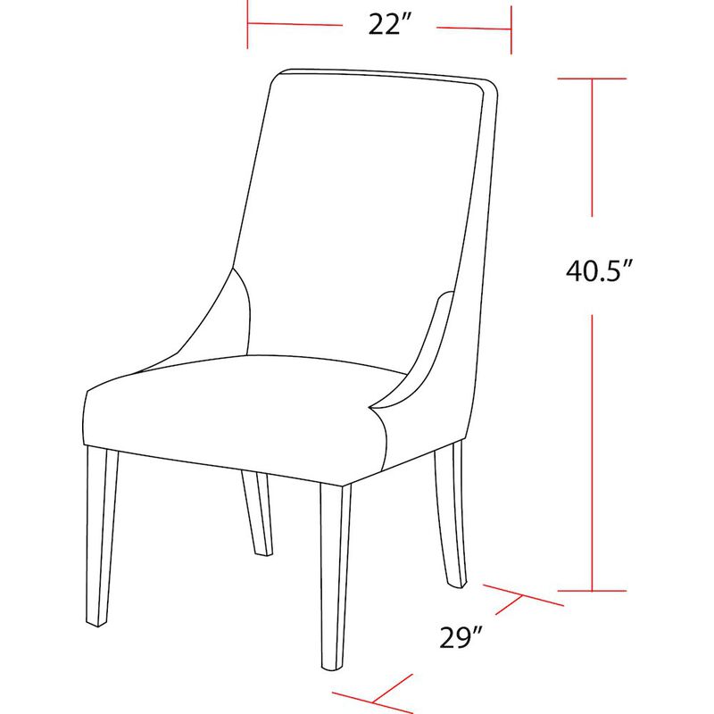 Parker House Furniture Parker House Sierra - Copley Slate Dining Chair (2/CTN Sold in pairs)