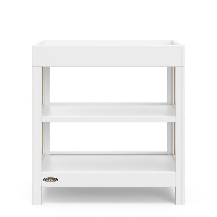 Graco Teddi Changing Table with Water-Resistant Changing Pad - White/Driftwood Graco Teddi Changing Table with Water-Resistant Changing Pad - White/Driftwood