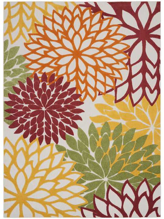 Aloha ALH05 Red/Multicolor 6' x 9' Rug