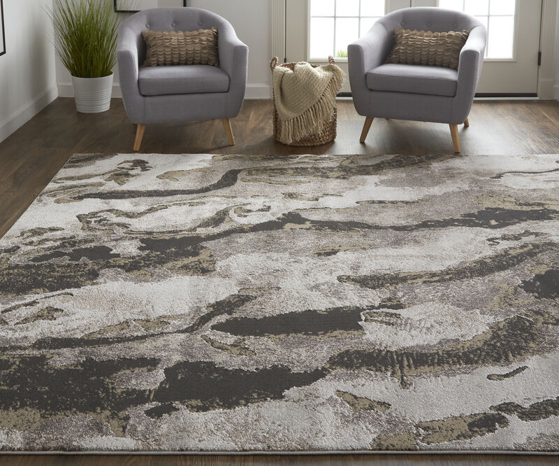 Vancouver 39FGF Ivory/Brown/Taupe 4' x 6' Rug