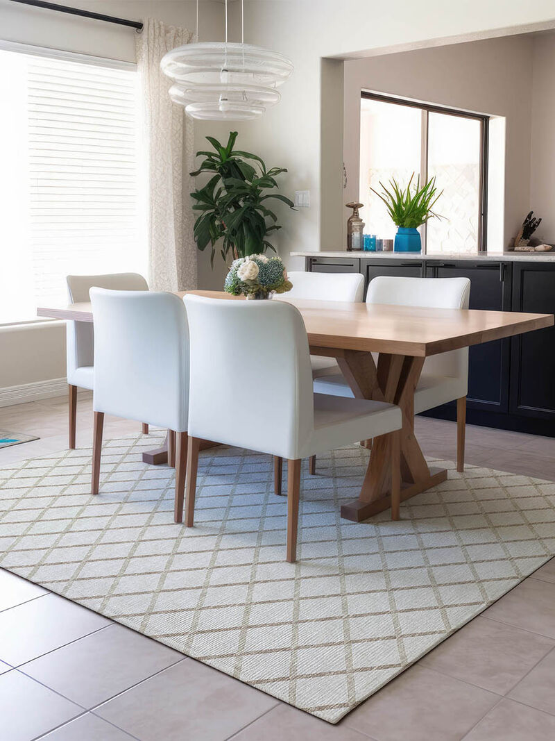 York YO1 Ivory 3' x 5' Rug
