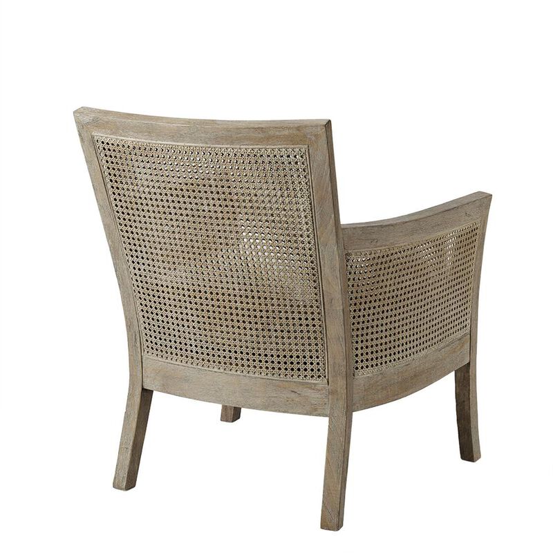 Belen Kox Rustic Cane Back Accent Chair, Belen Kox
