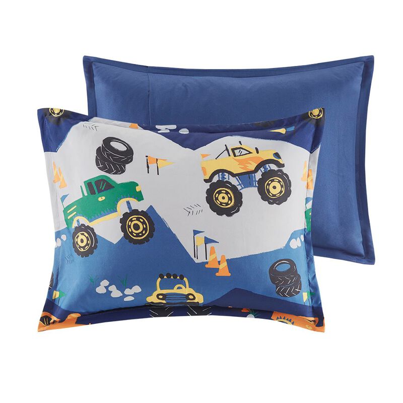 Gracie Mills Cynara Monster Truck Printed Comforter Set