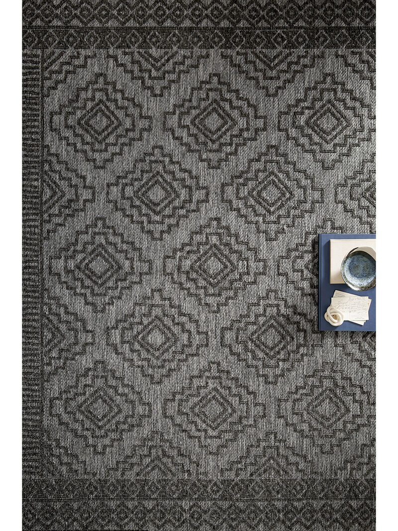 Rainier RAI06 Grey/Charcoal 3'11" x 5'11" Rug