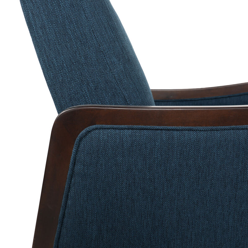 Merax Push-back Fabric Recliner Chair with Birch Wood Frame