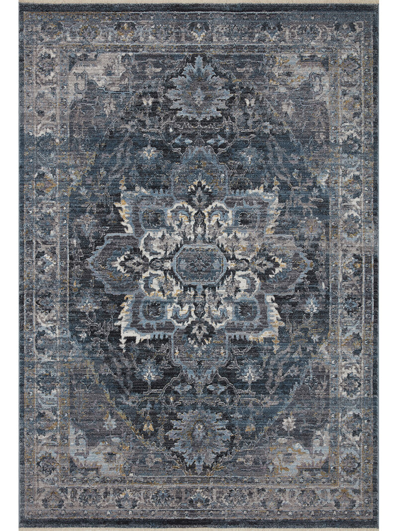 Samra SAM01 Denim/Grey 5'3" x 7'9" Rug