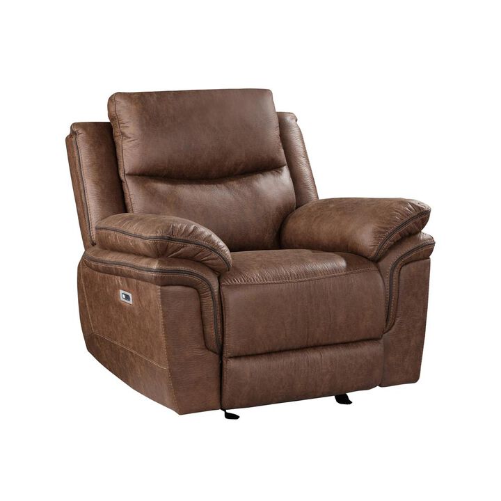 New Classic Furniture Ryland Glider Recliner W/Pwr Fr- Brown